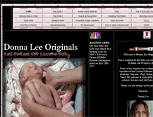 Tablet Screenshot of donnaleeoriginals.com